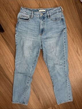 PacSun Mom Jean High-Rise Light Wash Straight-Leg Jeans